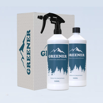 KIT GREENER - Producto Limpieza Multiusos Inteligente + Bayeta Microfibras Premium Profesional GRATIS